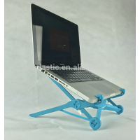 Blue color fashion design folding laptop desk plastic laptop stand