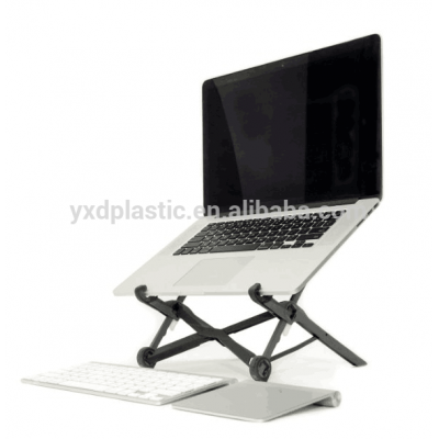 Portable standing adjustable desk laptop riser, best laptop stand, black laptop stand